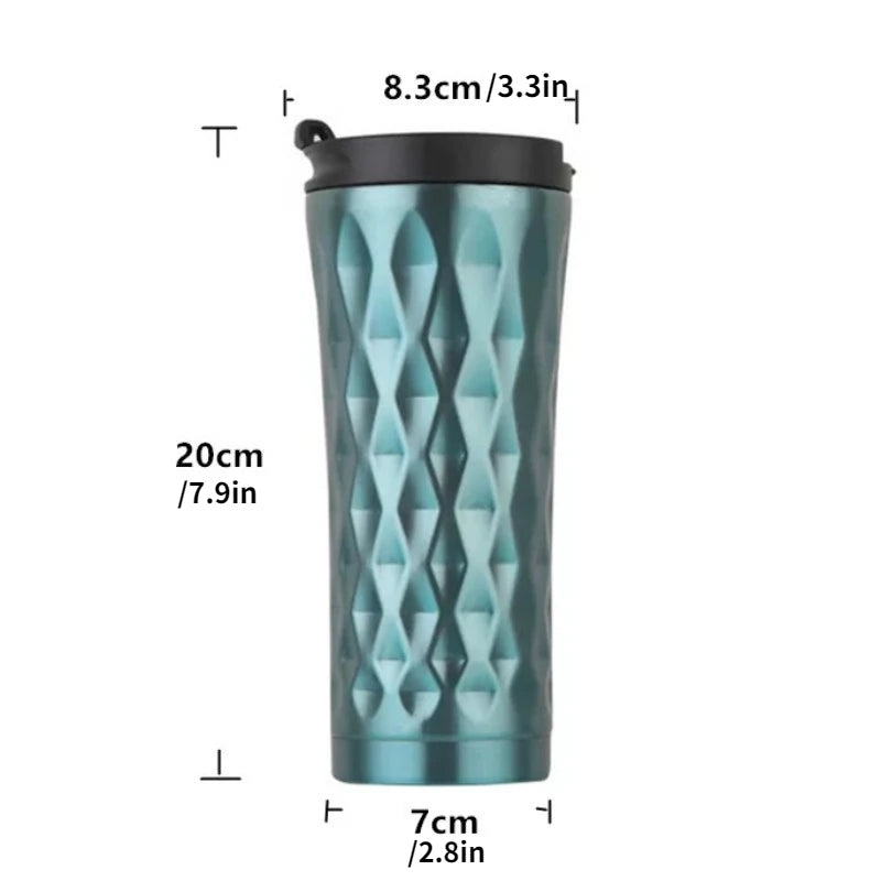 Stainless Steel Insulated Travel Mug For Coffee Tea And Water