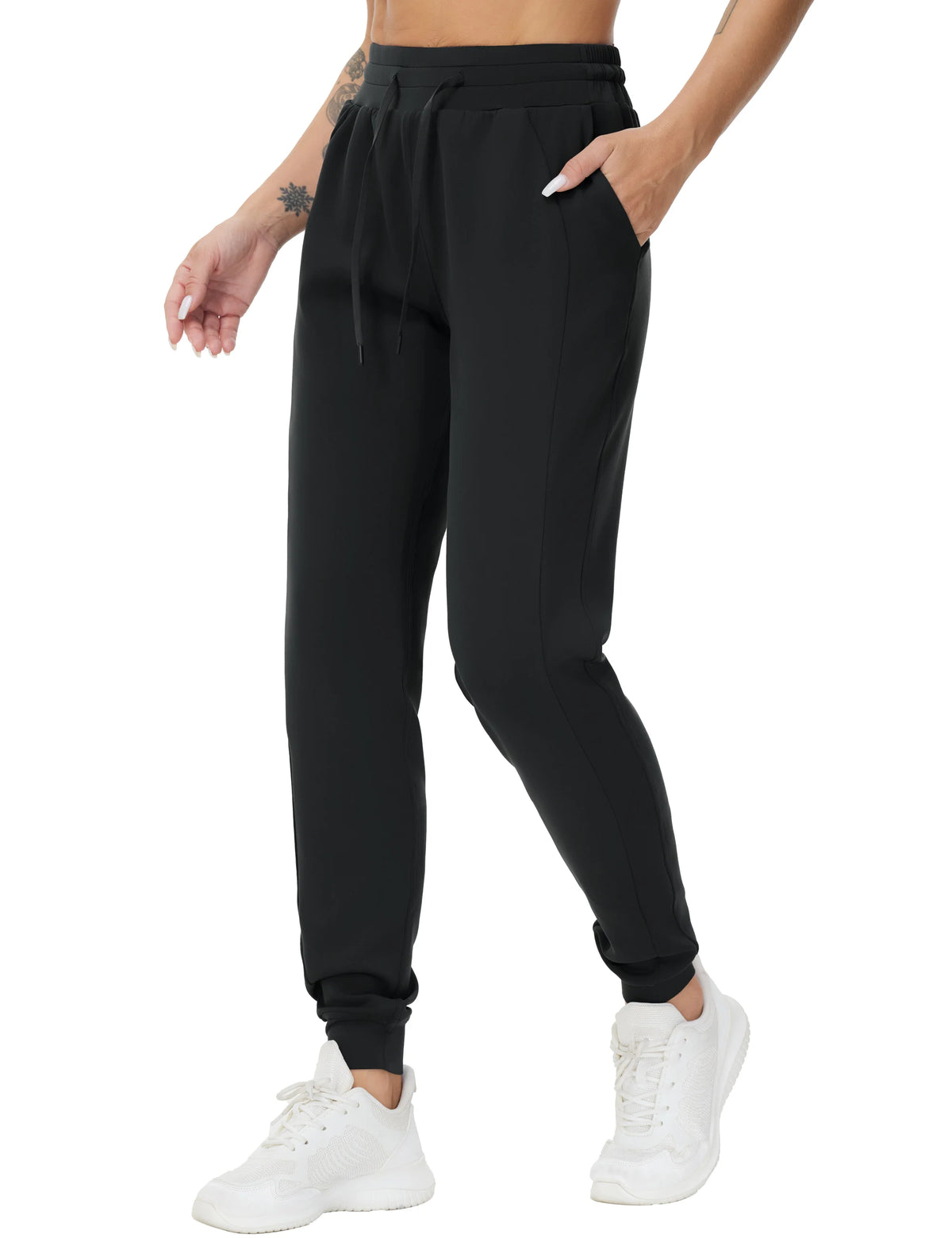THE GYM PEOPLE Women's Drawstring Workout Joggers With Pockets