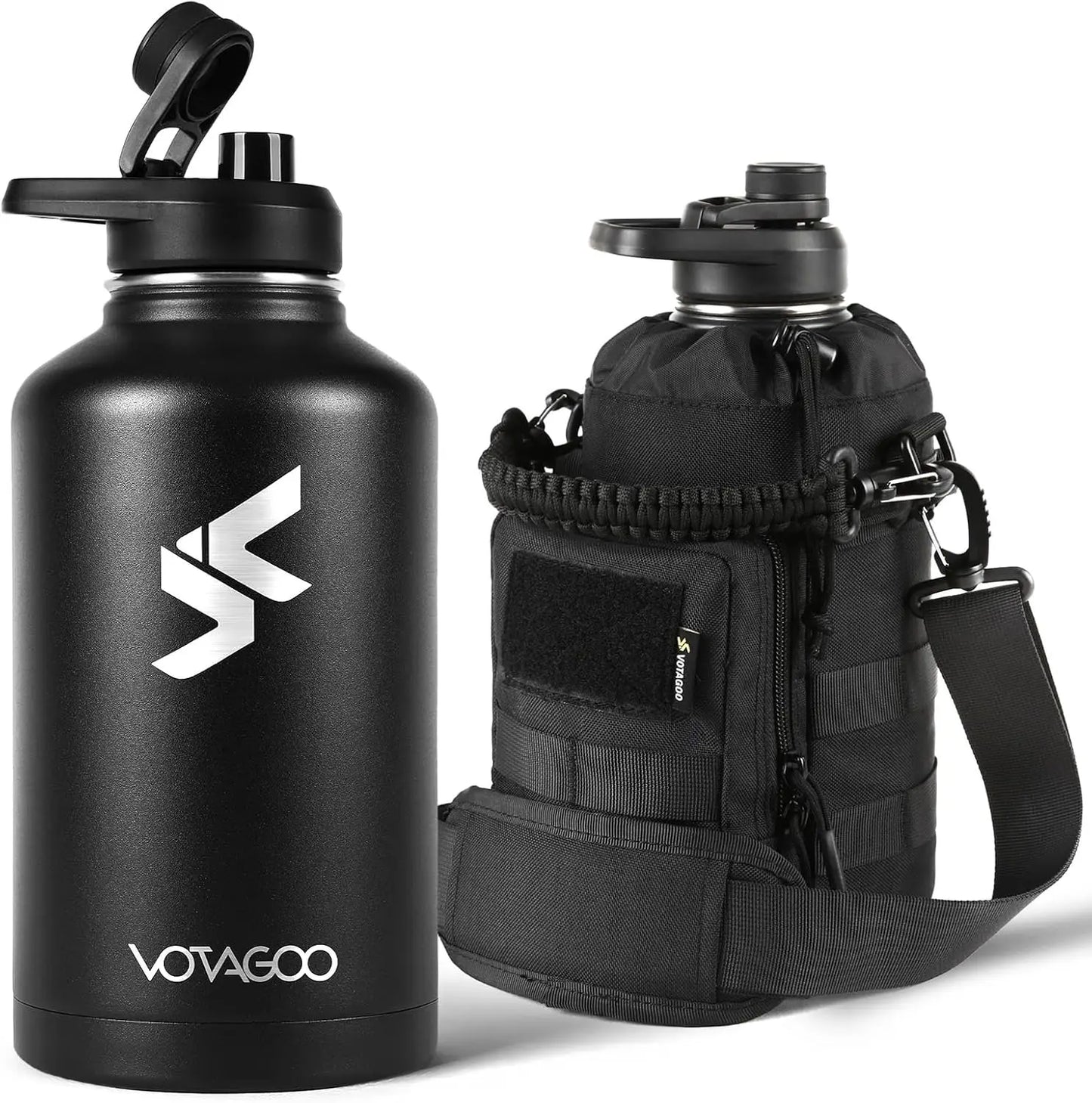 Stainless Steel Insulated Tactical Water Bottle With Sleeve