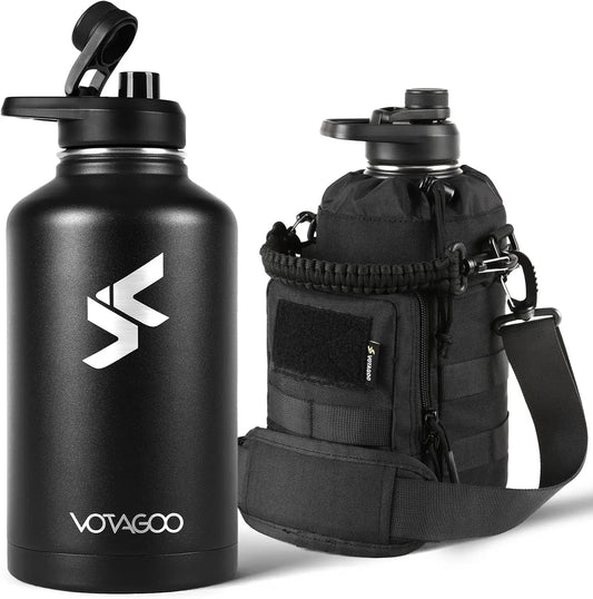 Stainless Steel Insulated Tactical Water Bottle With Sleeve