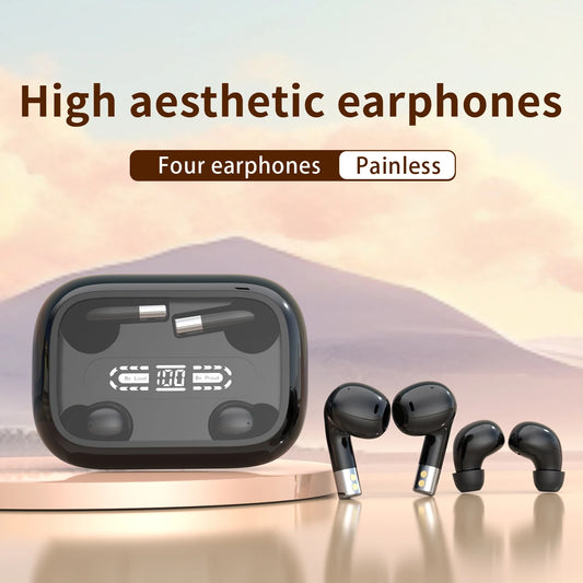 SHUKE 2in1 Dual Headphones Bluetooth 5.4 Wireless Earphones