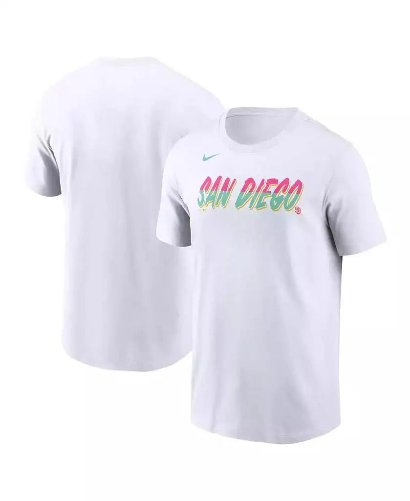Nike | Men's White San Diego Padres City Connect Wordmark T-shirt