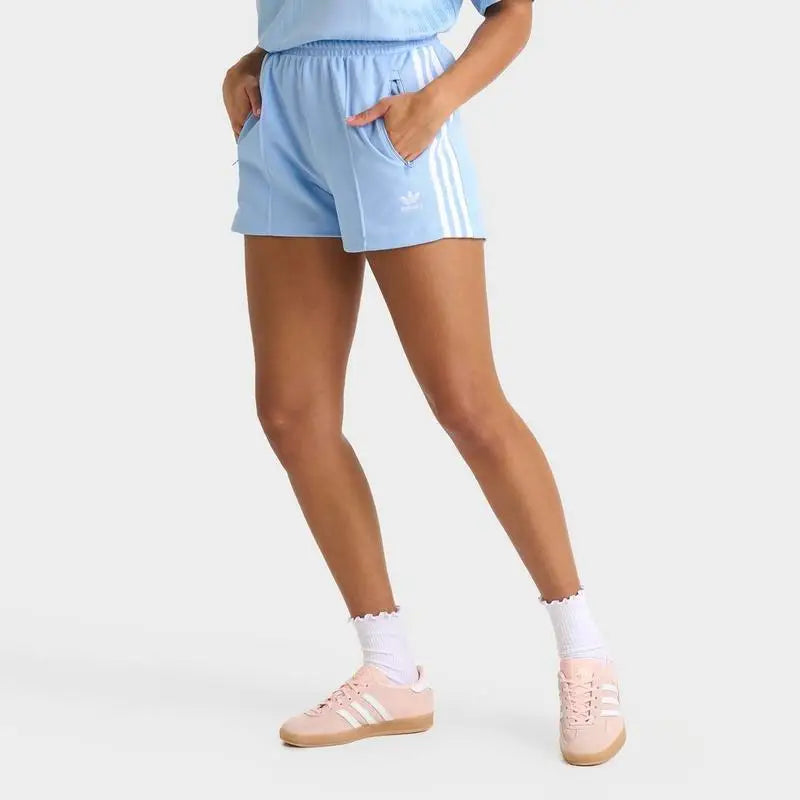 Adidas Women's Breathable Sports Workout Set Gym Fitness Outfit Comfortable Sweatpants and Shorts