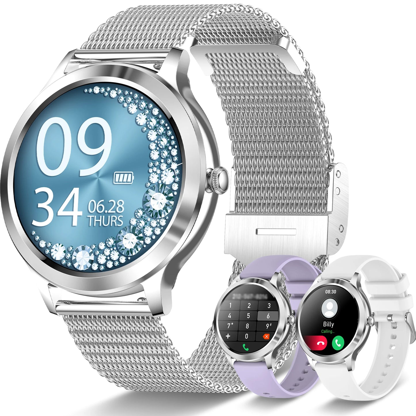 INNOFOVO Touchscreen Smartwatch With Long Battery And Wireless Alerts