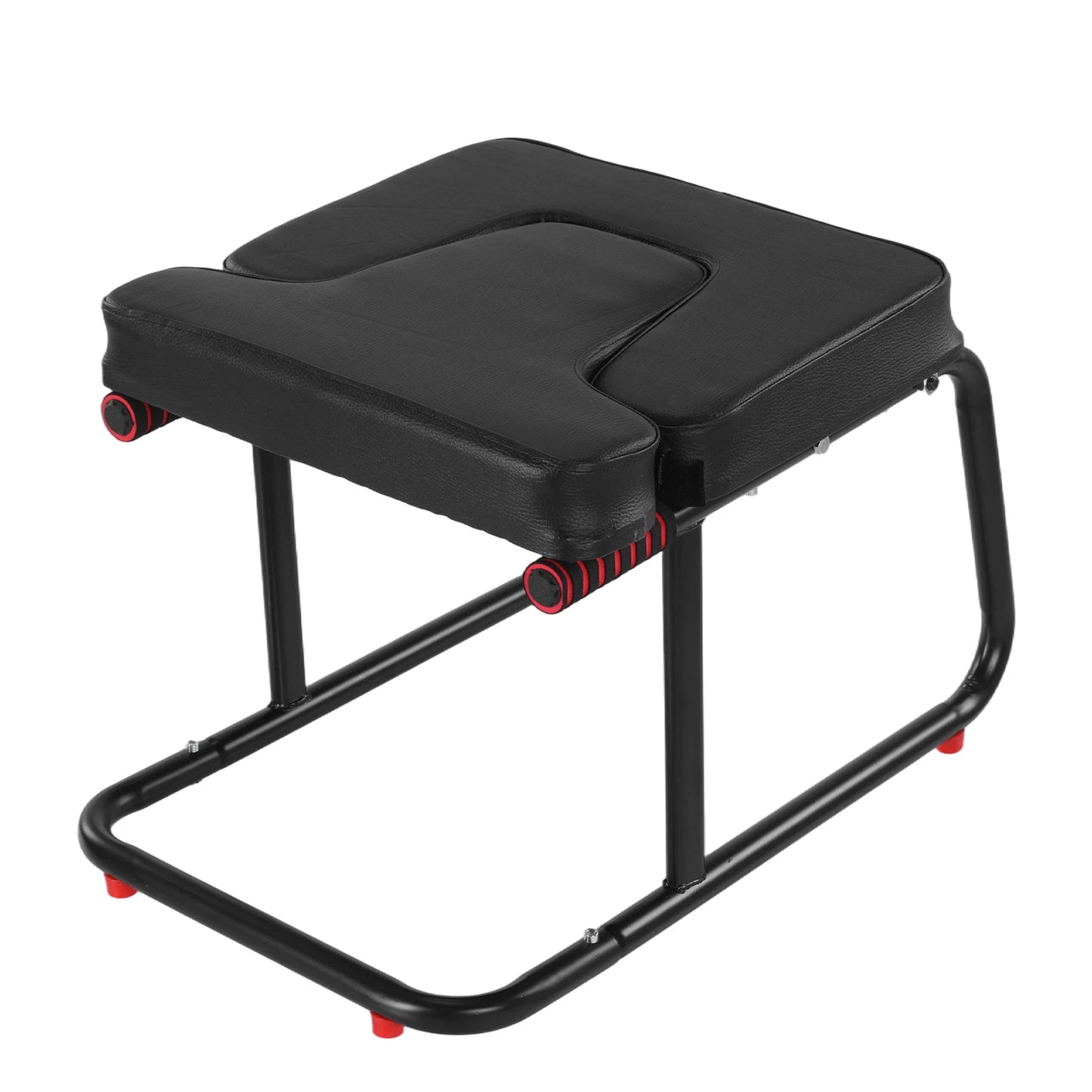 Yoga Headstand Bench with Anti-Slip Mat Yoga Inversion Chair Metal Frame & PU Pads for Back Decompression Strength Training