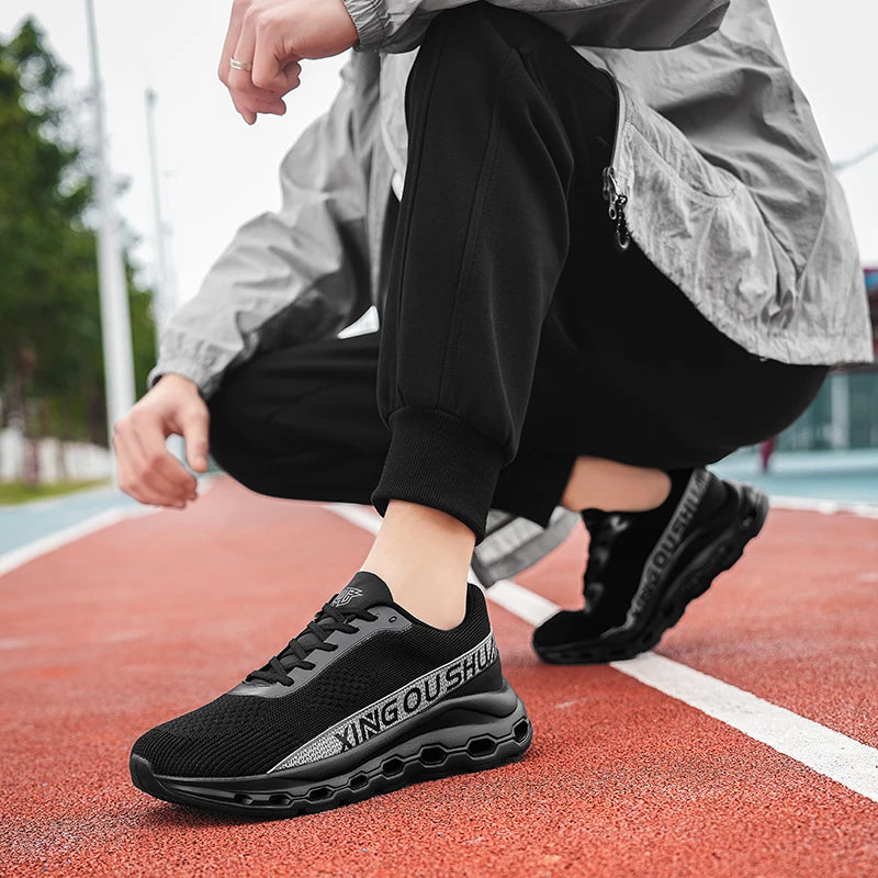 2026 New men shoes Couple Mesh Sneakers Breathable Sports Casual Shoes with Anti-Slip and Cushioning Features, Lightweight Running Shoes
