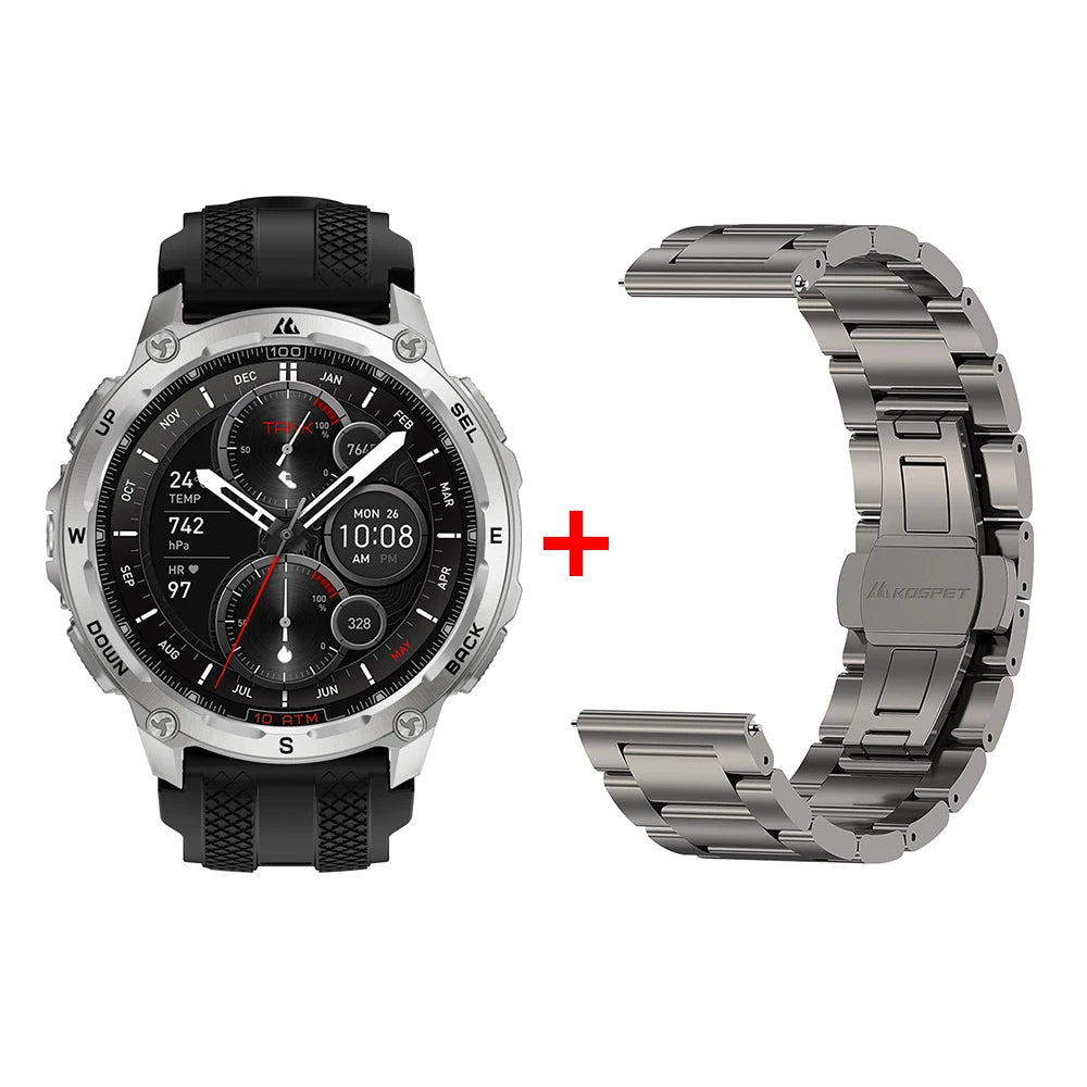 KOSPET Tank T4 Smart Watch with GPS and 10ATM Waterproof