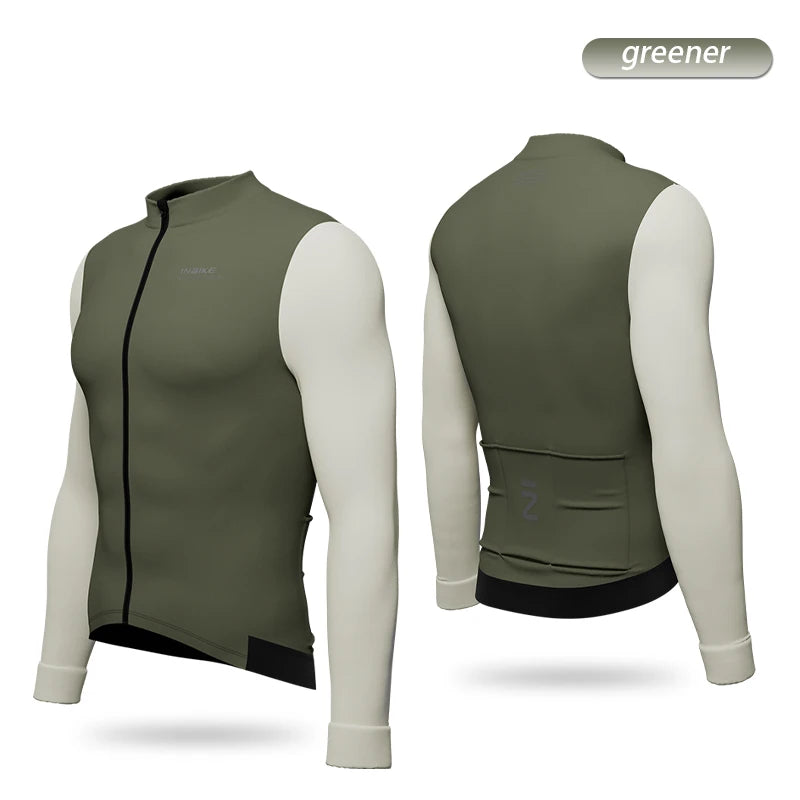 INBIKE Winter Fleece Cycling Jersey and Padded Bib Pants Set