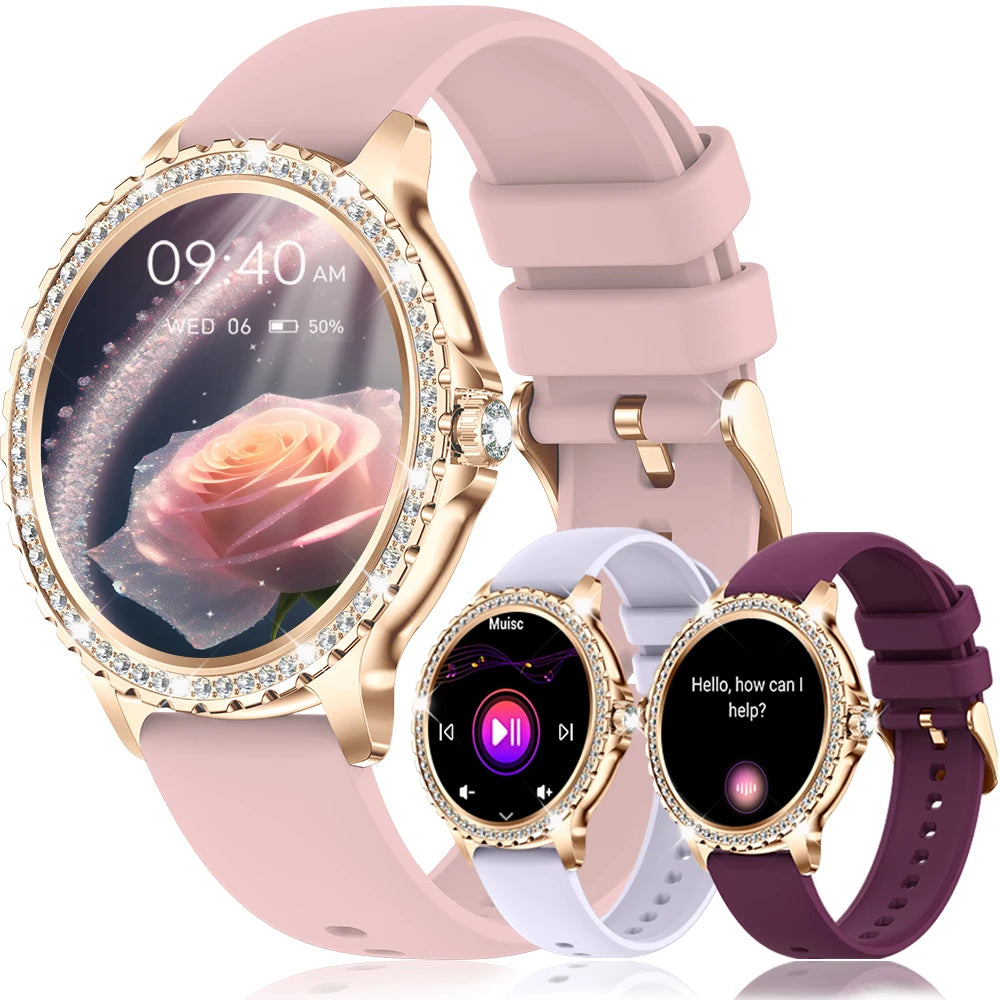 INNOFOVO Women Smart Watch With Wireless Calls And Music