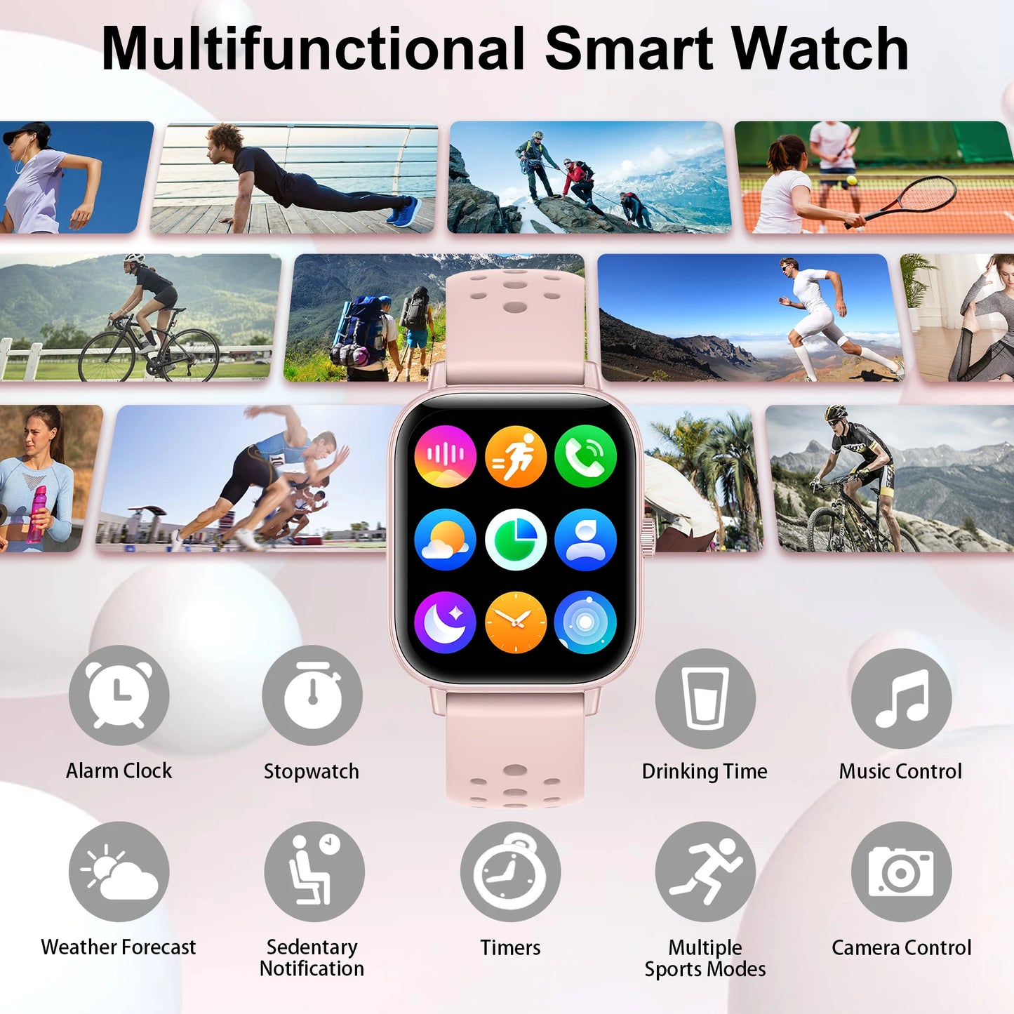 INNOFOVO Smart Watch With Call And Message Alerts Fitness Tracker