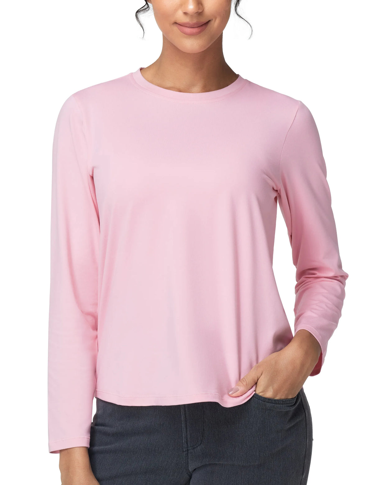 THE GYM PEOPLE Women's Long Sleeve Sun Protection Workout Shirt