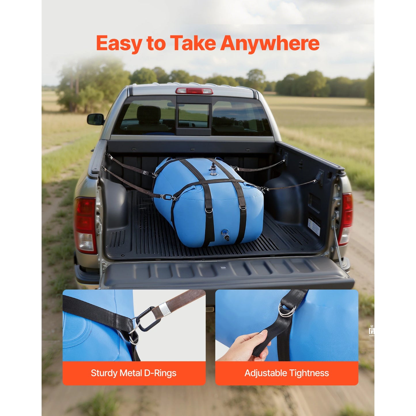 SucceBuy Water Storage Bladder TPU Collapsible Bag For Outdoors