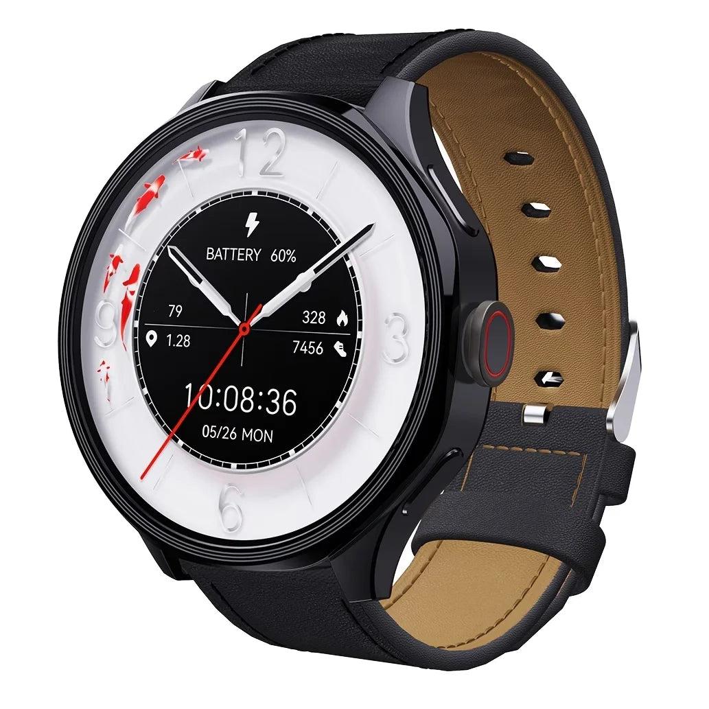 Android 4G SIM Smartwatch, Large 1.73-inch AMOLED Display, 3 GB RAM + 32 GB Storage for Men and Women, Rotating Camera, Wi-fi, GPS, 800 MAh Battery, Activity Tracker