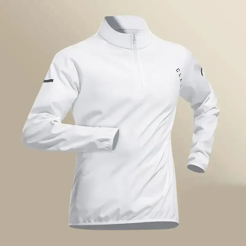 Kizarco Men's Quick Dry Jacket Set For Outdoor Running