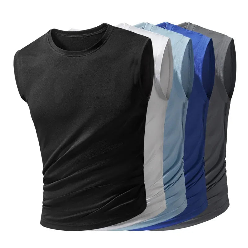 Summer Ice Silk Running Vest for Men