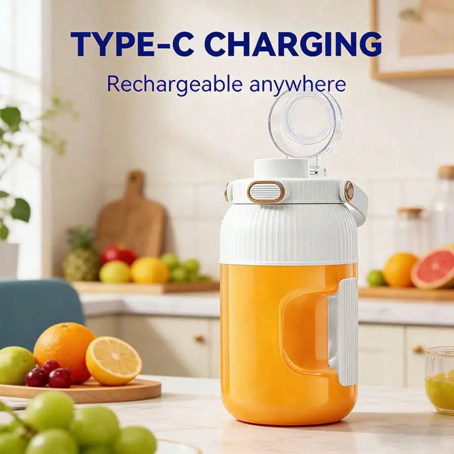 Upgrade To A 10-Blade Mini Portable Juicer, A Multi-Functional Juicer And Blender Suitable For Vegetables, Fruits And Milkshakes, A Rechargeable Juicer, A Portable Blender Suitable For Sports, Travel And Outdoor Use