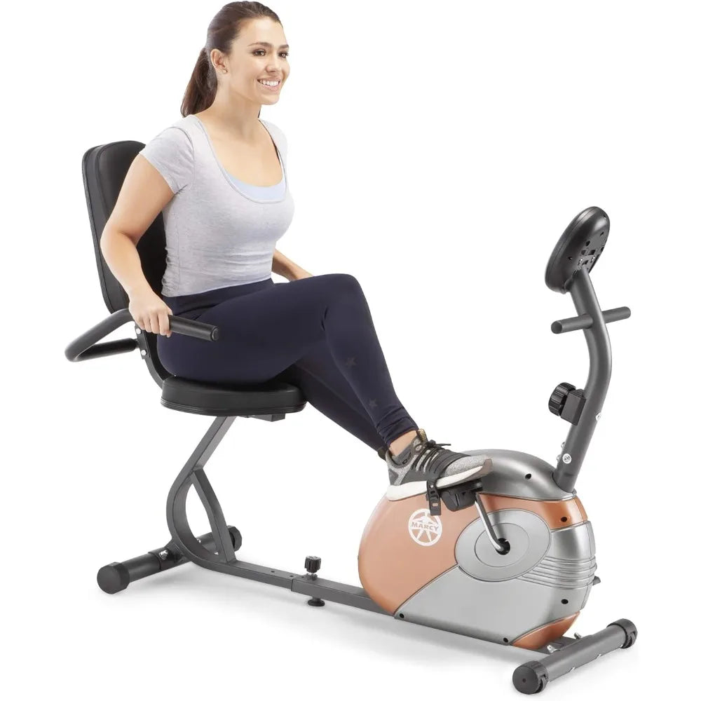 Marcy Home Fitness Personal Exercise Bike with Adjustable Magnetic Resistance for Cardio Workout and Cycle Training