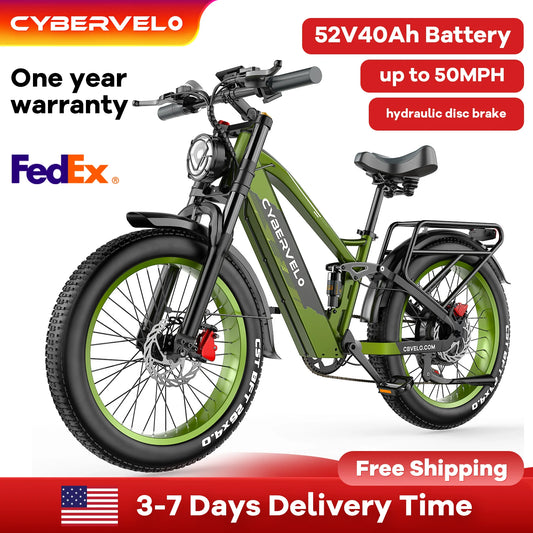 5000W Peak Electric Bike EK9 With Built In Battery And Fat Tires