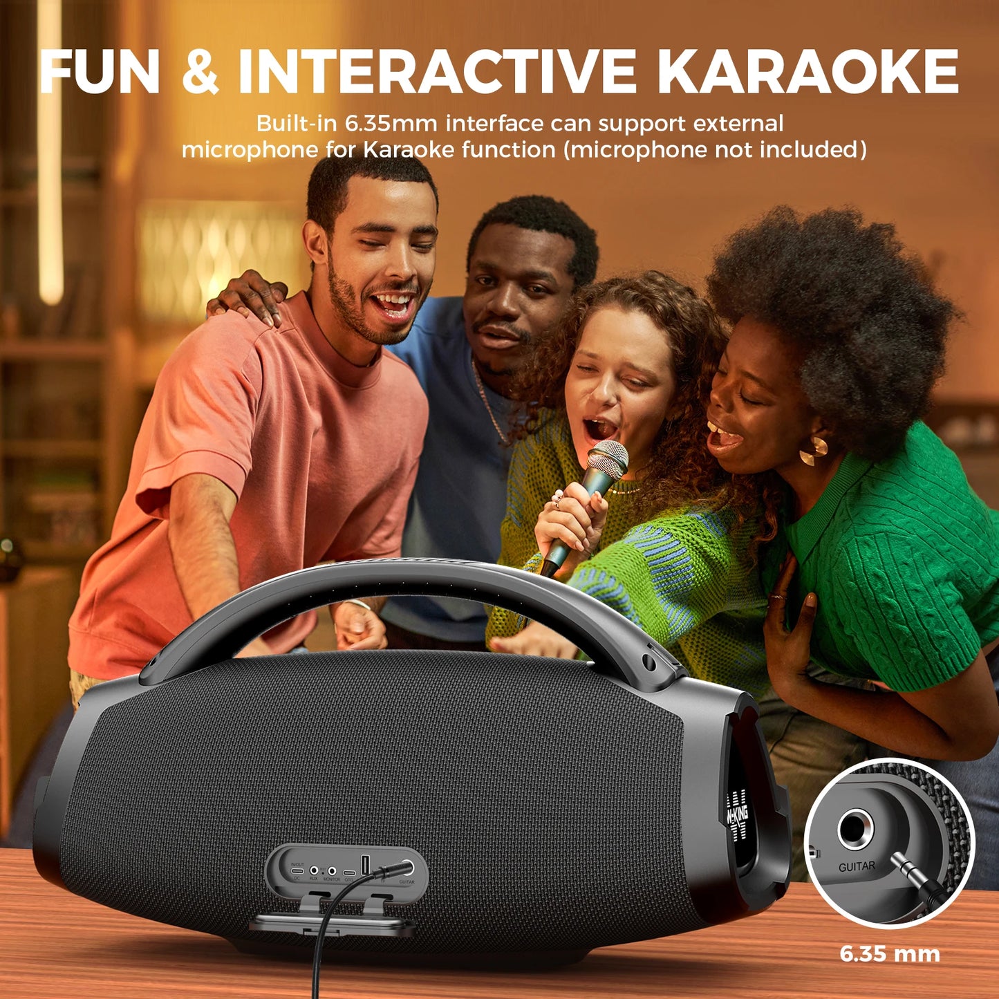 W-King X20 200W Portable Bluetooth Speaker IPX7 Waterproof