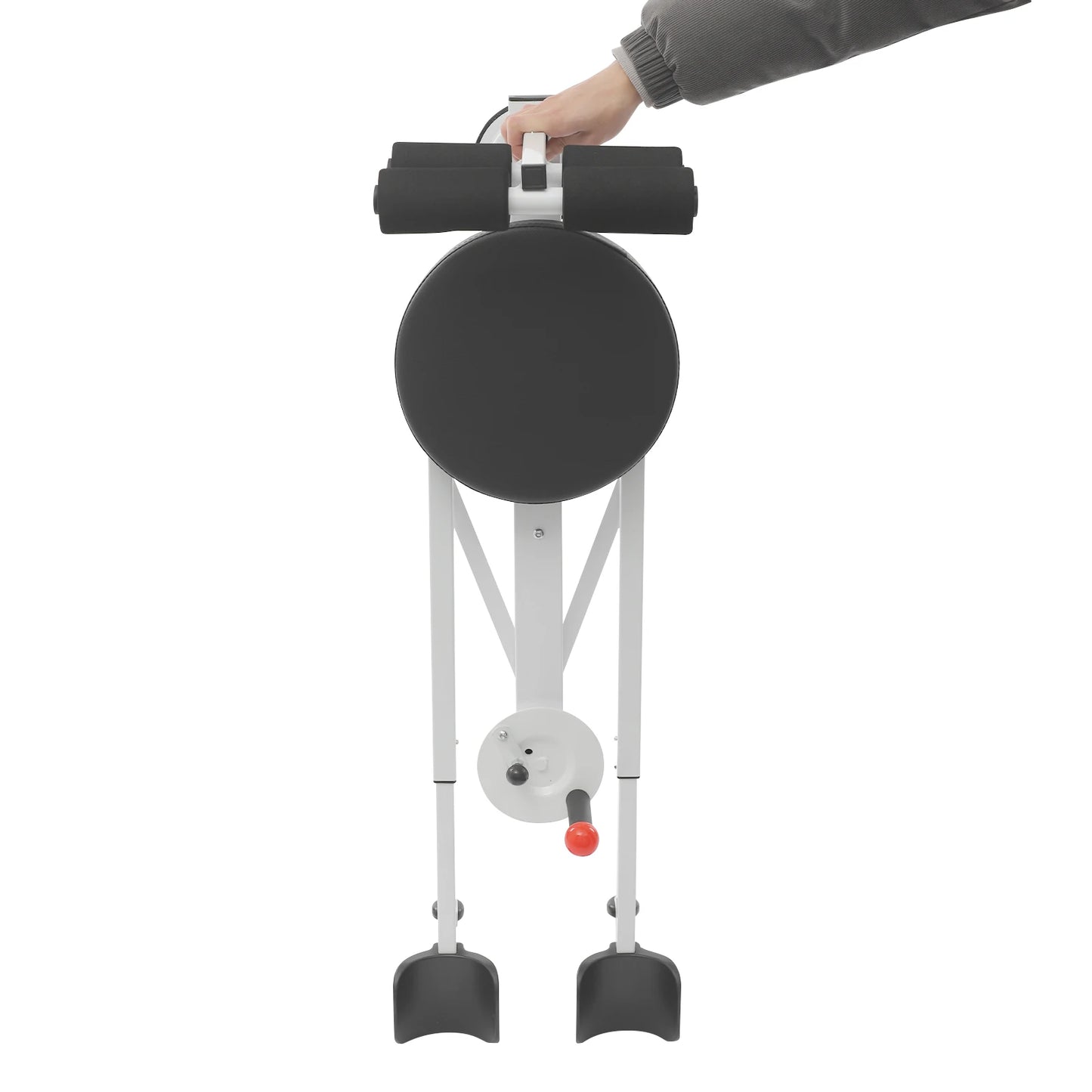 Foldable Leg Stretcher for Splits Yoga Dance, Adjustable 0-180° Opening Angle with 5 Telescopic Levels, Ergonomic Backrest & Suction Cup Base for Home Gym Flexibility