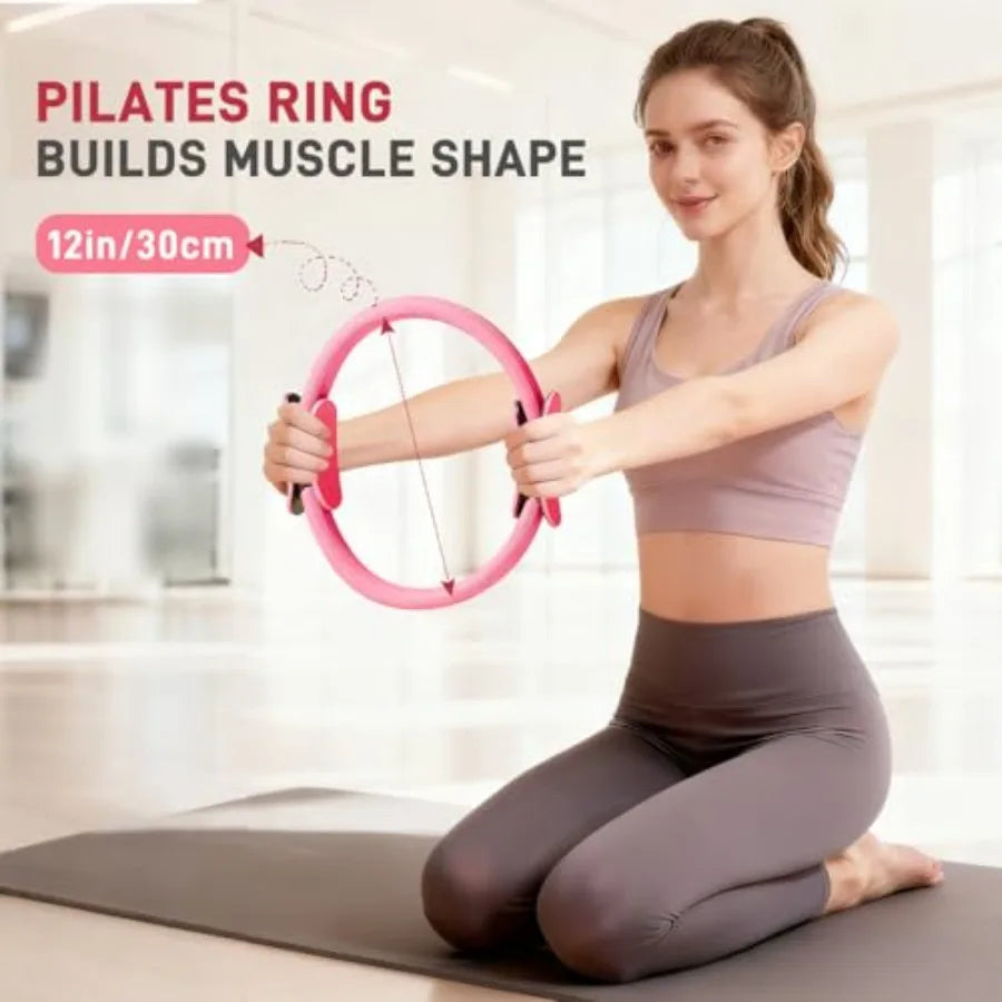 YAO HUI HUANG Pilates Ring Set With Ankle Weights Kit