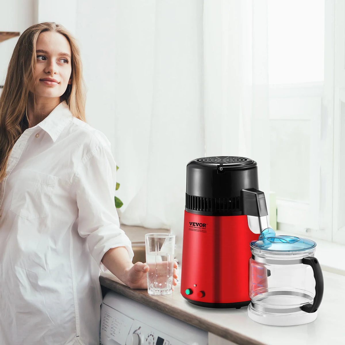 VEVOR Stainless Steel Countertop Water Distiller and Purifier