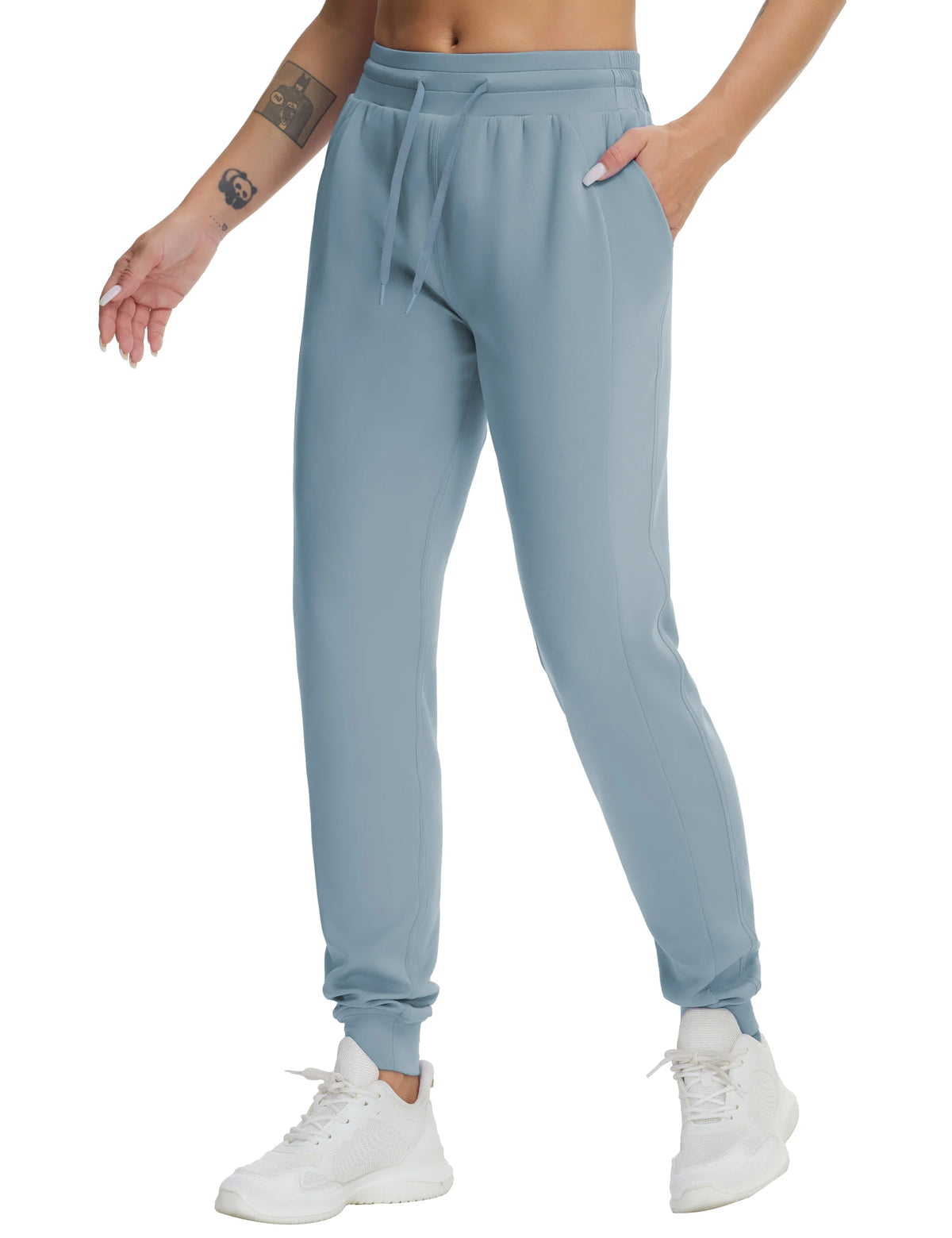 THE GYM PEOPLE Women's Drawstring Workout Joggers With Pockets