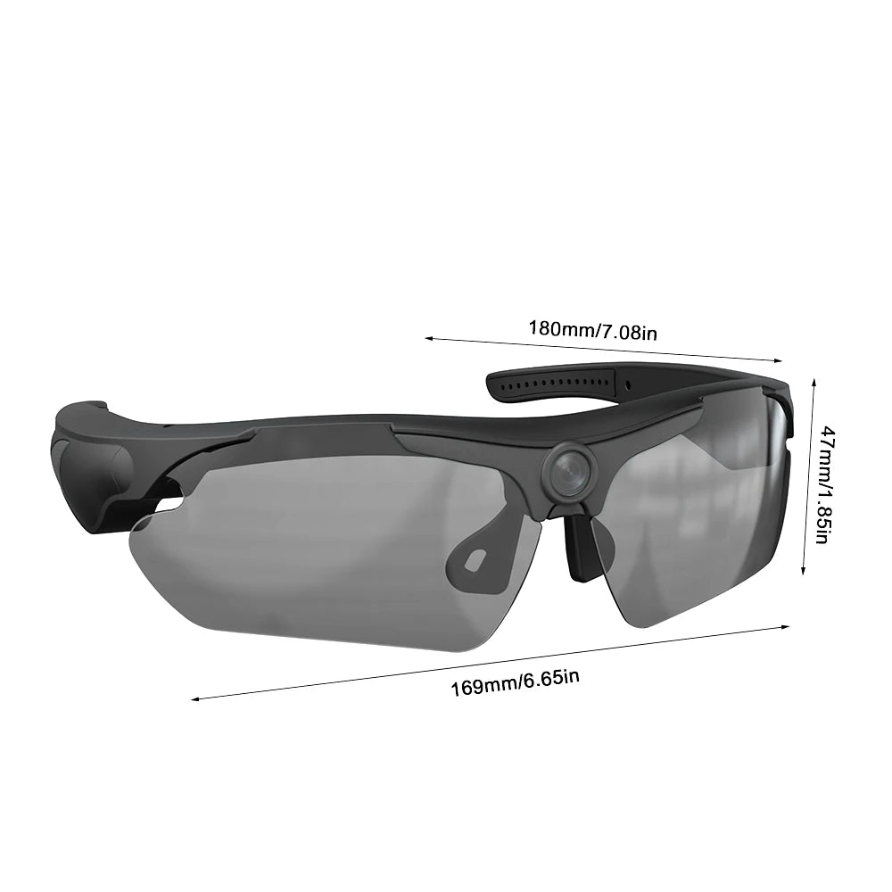 2026 Glasses With 1080p High-definition Mini Camera Smart Glasses Cycling Recorder Outdoor Sports Recording Goggles
