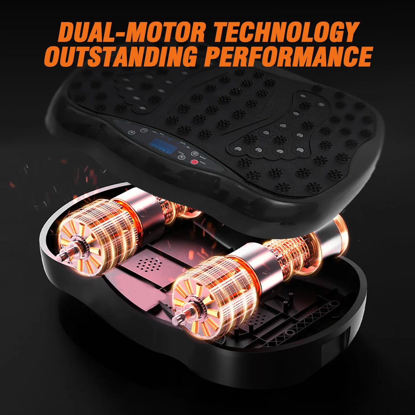 Full-Body Vibration Platform Exercise Machine Training Equipment Vibrate Fitness Workout Resistance Bands Remote Control BT