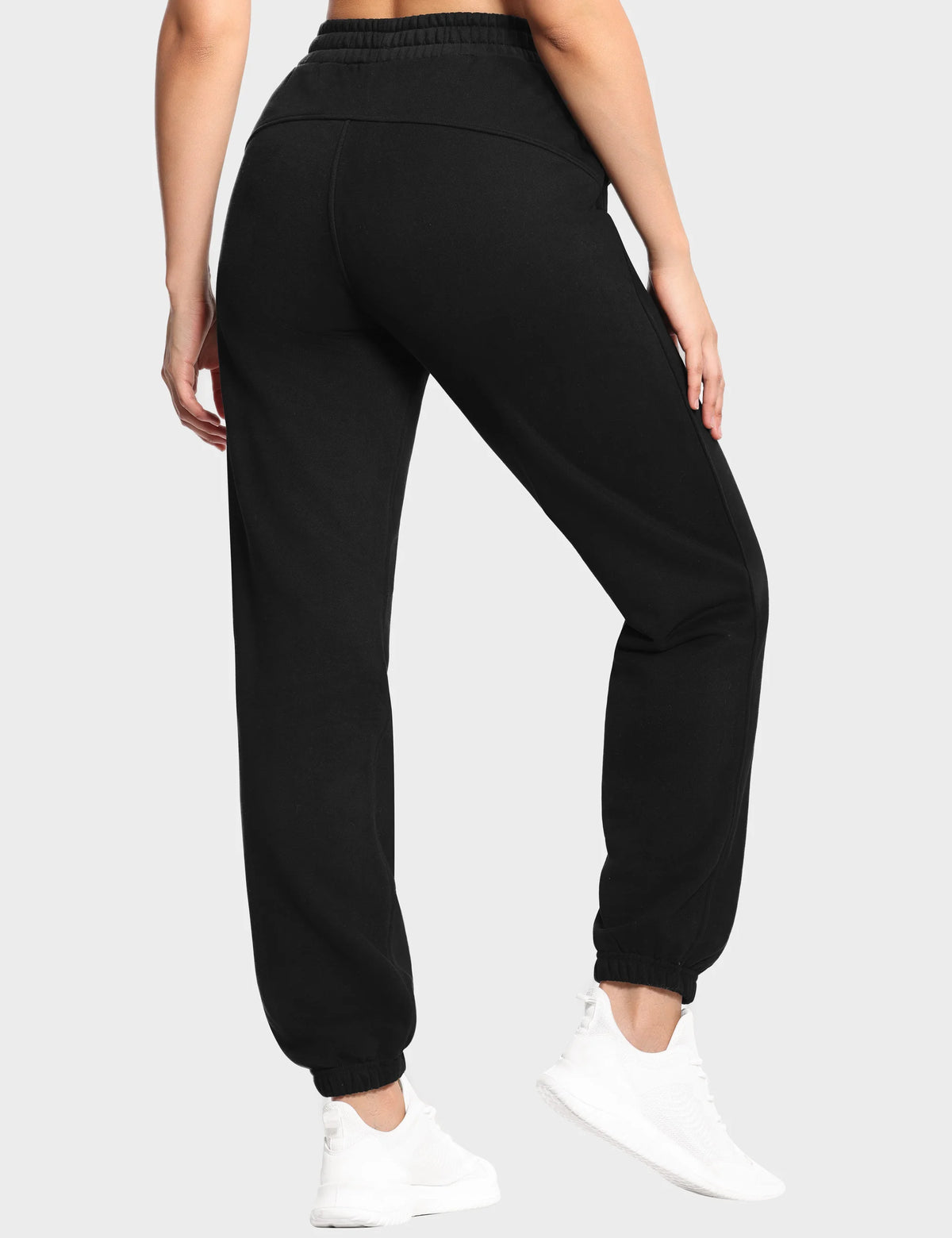 THE GYM PEOPLE Women's Fleece Workout Joggers With Pockets