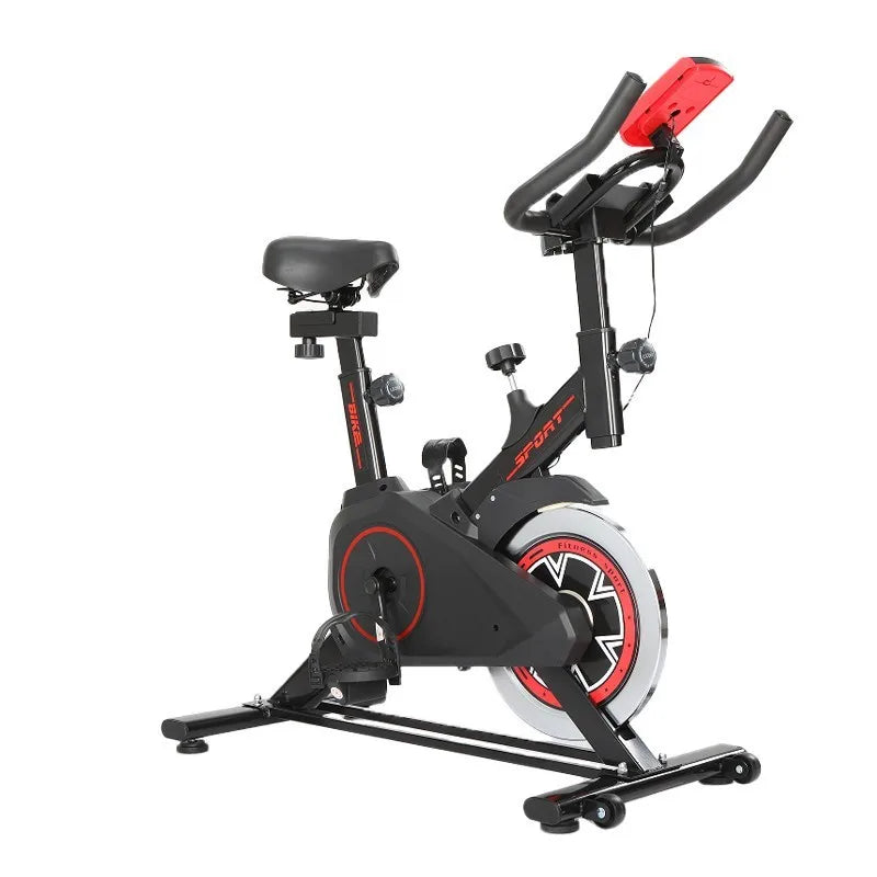 Foldable Indoor Spin Bike With Comfortable Seat For Cardio Training