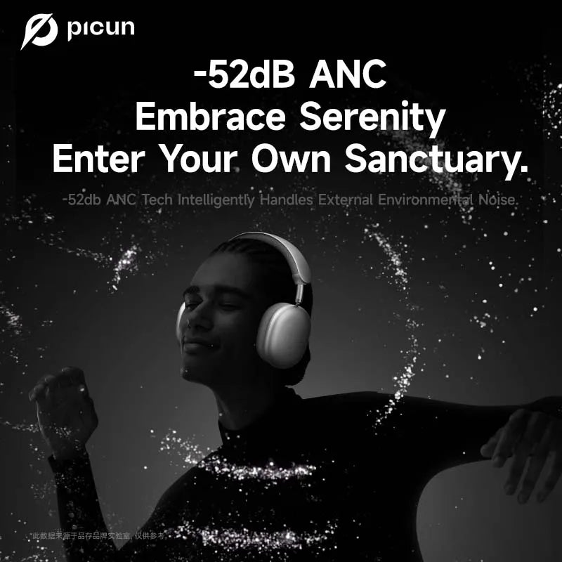 Picun F8 Pro ANC Wireless Headphones With 3D Spatial Audio