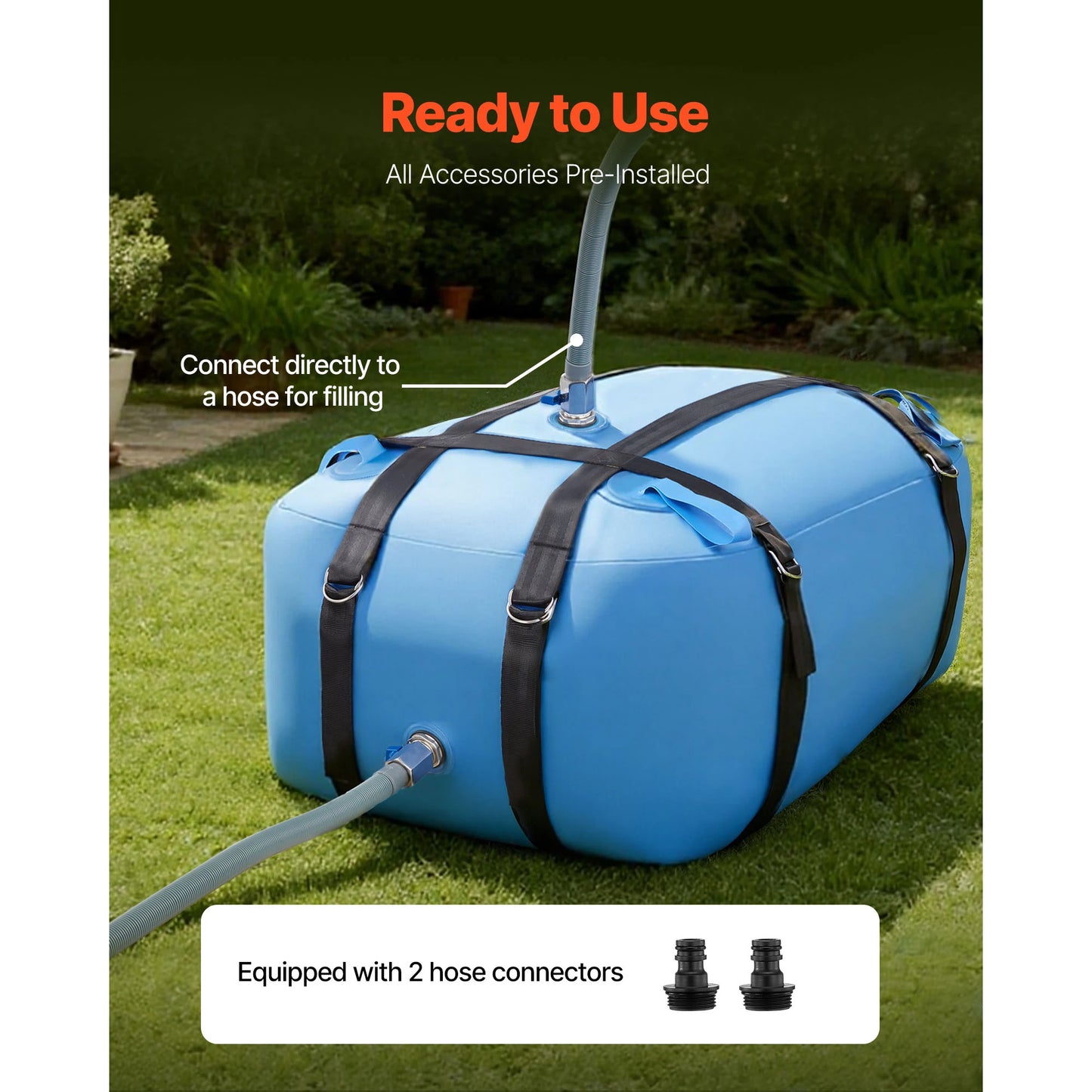 SucceBuy Water Storage Bladder TPU Collapsible Bag For Outdoors
