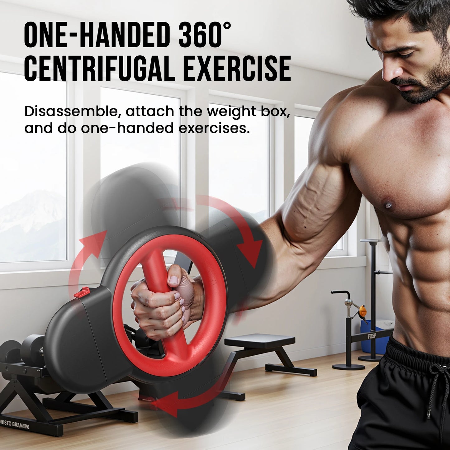AKLUER Rotator Burn Machine 3 In 1 Arm Exerciser Training