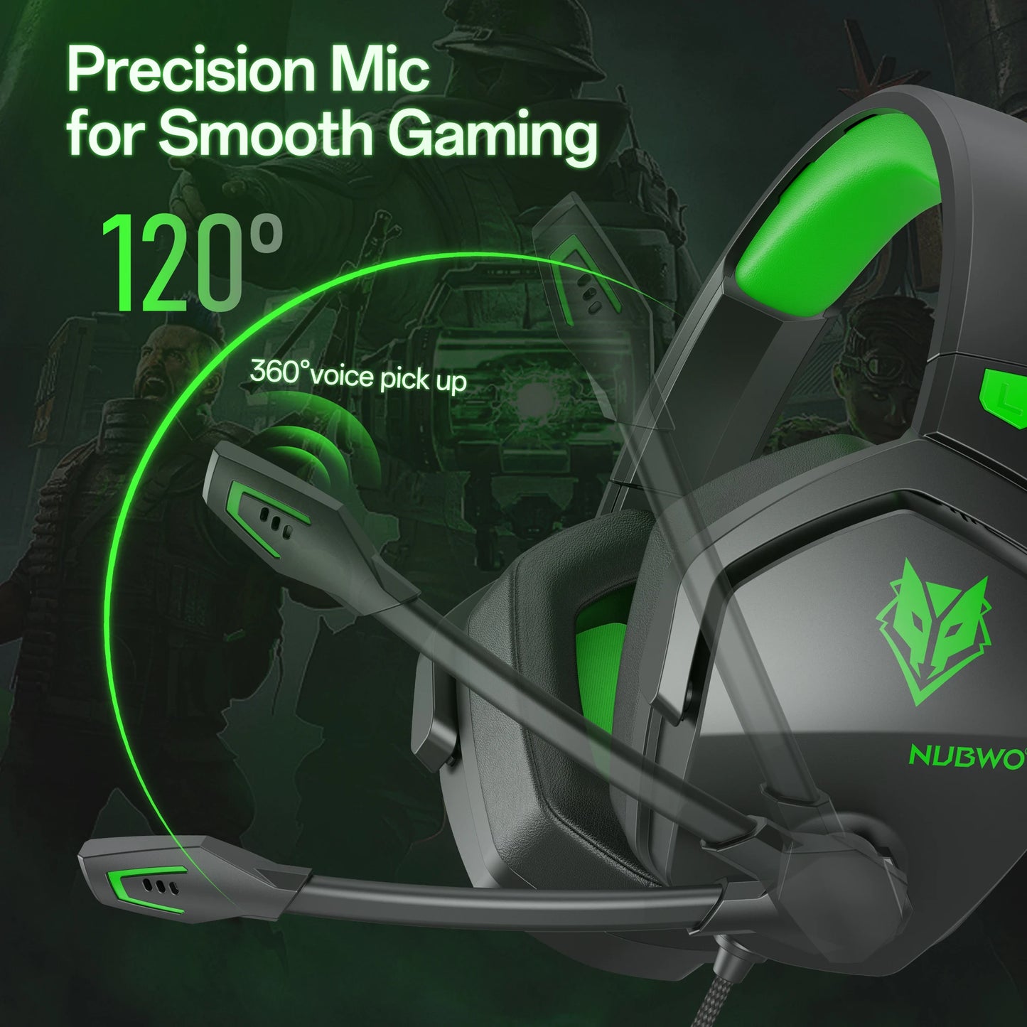 NUBWO N16 Gaming Headset With Noise Canceling Microphone And Stereo