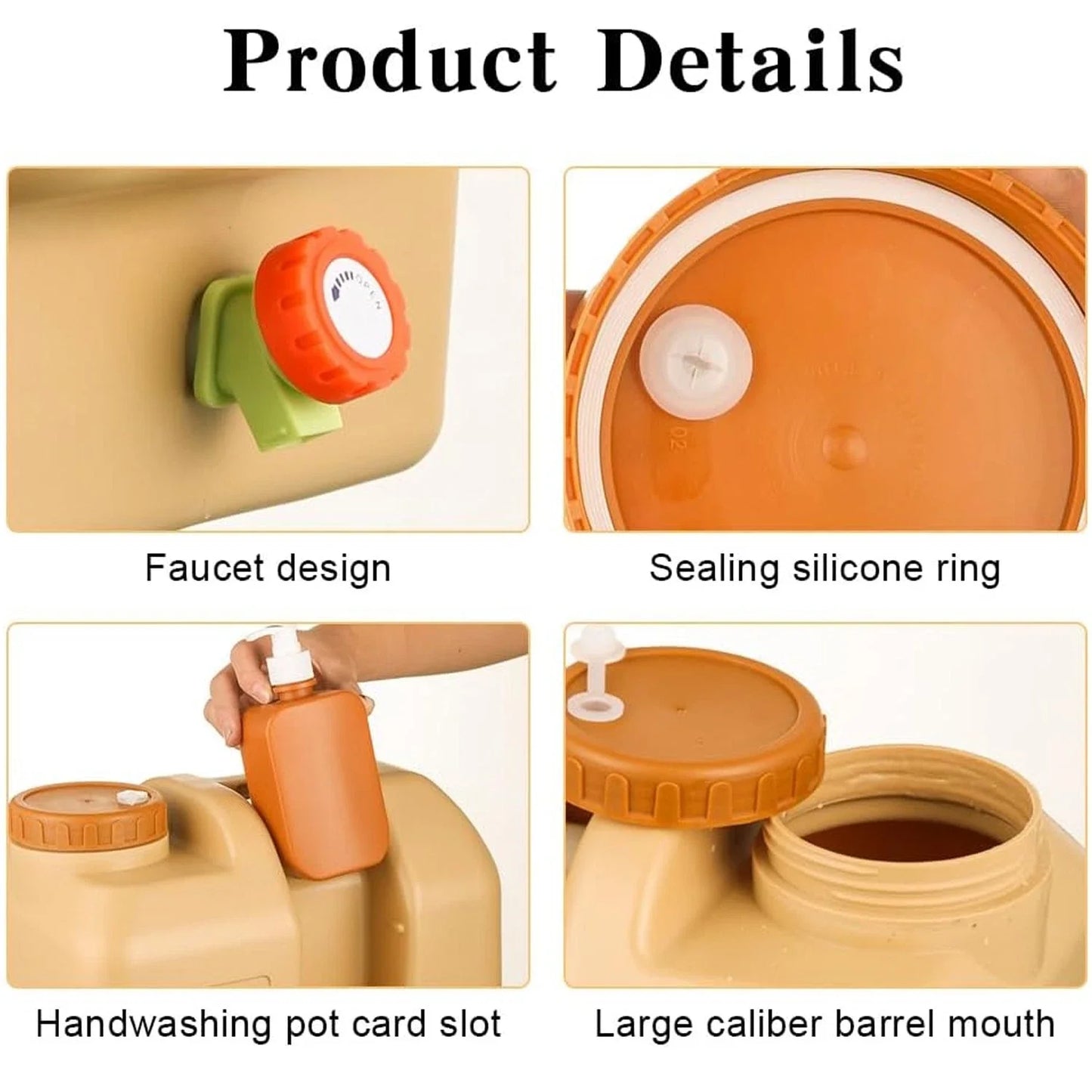Emergency Water Container Portable Camping Water Bag With Spigot