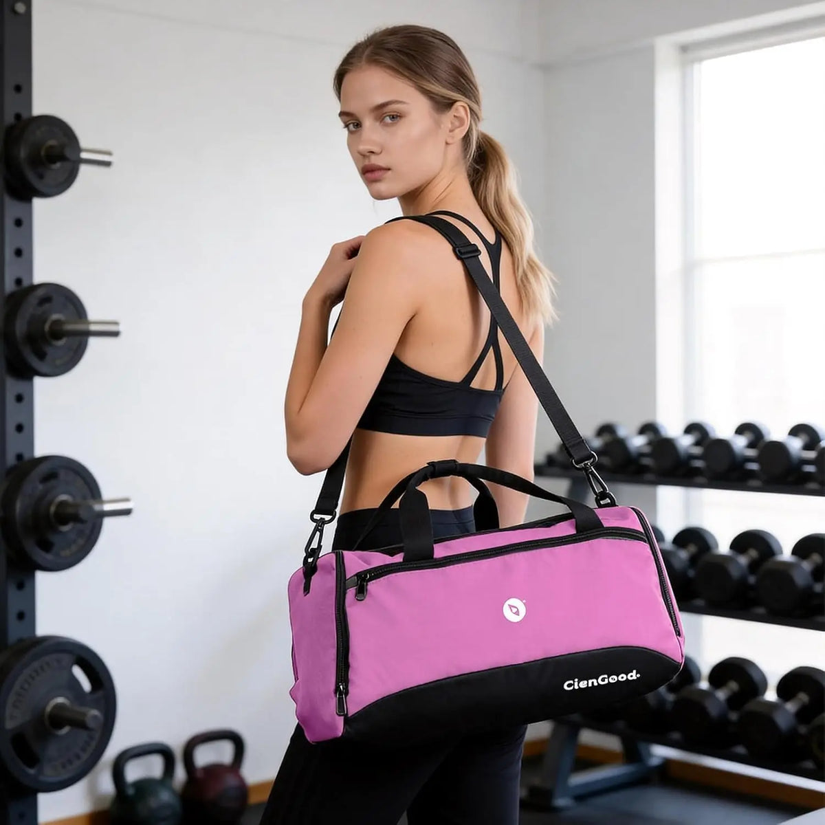 Unisex Sports Travel Bag With Wet Dry Separation For Yoga
