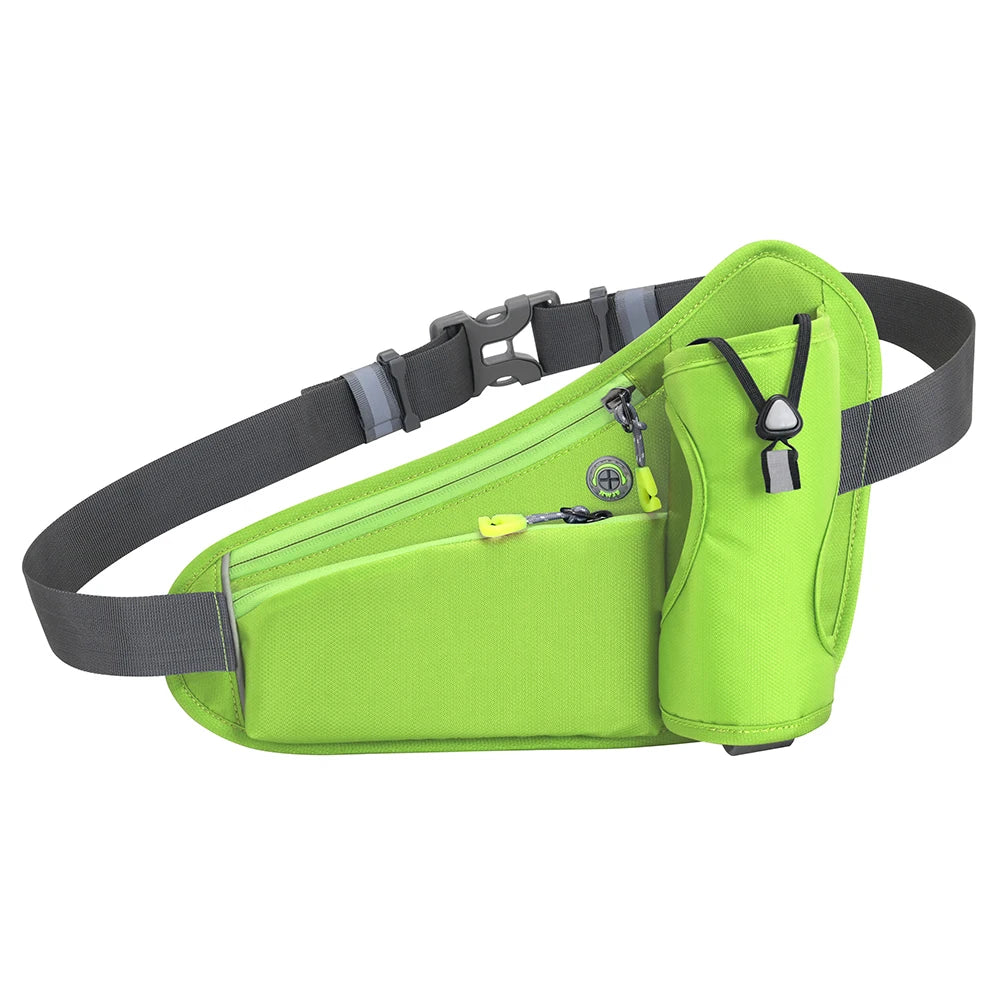 MOJOYCE Hydration Belt Pack Reflective Running Waist Bag Large Capacity
