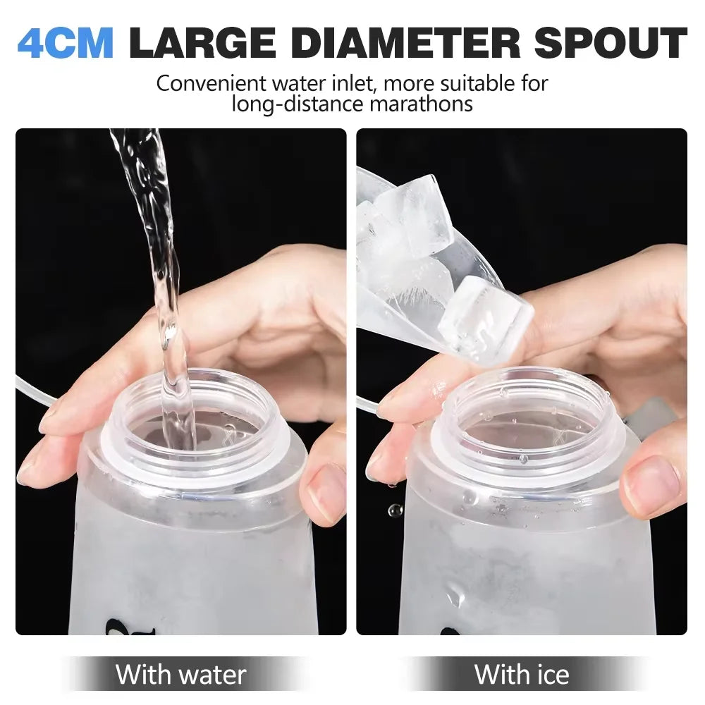 Sports Water Bottles BPA-Free Collapsible Soft Flask Running Camping Hiking Hydro Flask Soft Water Bottle for Hydration