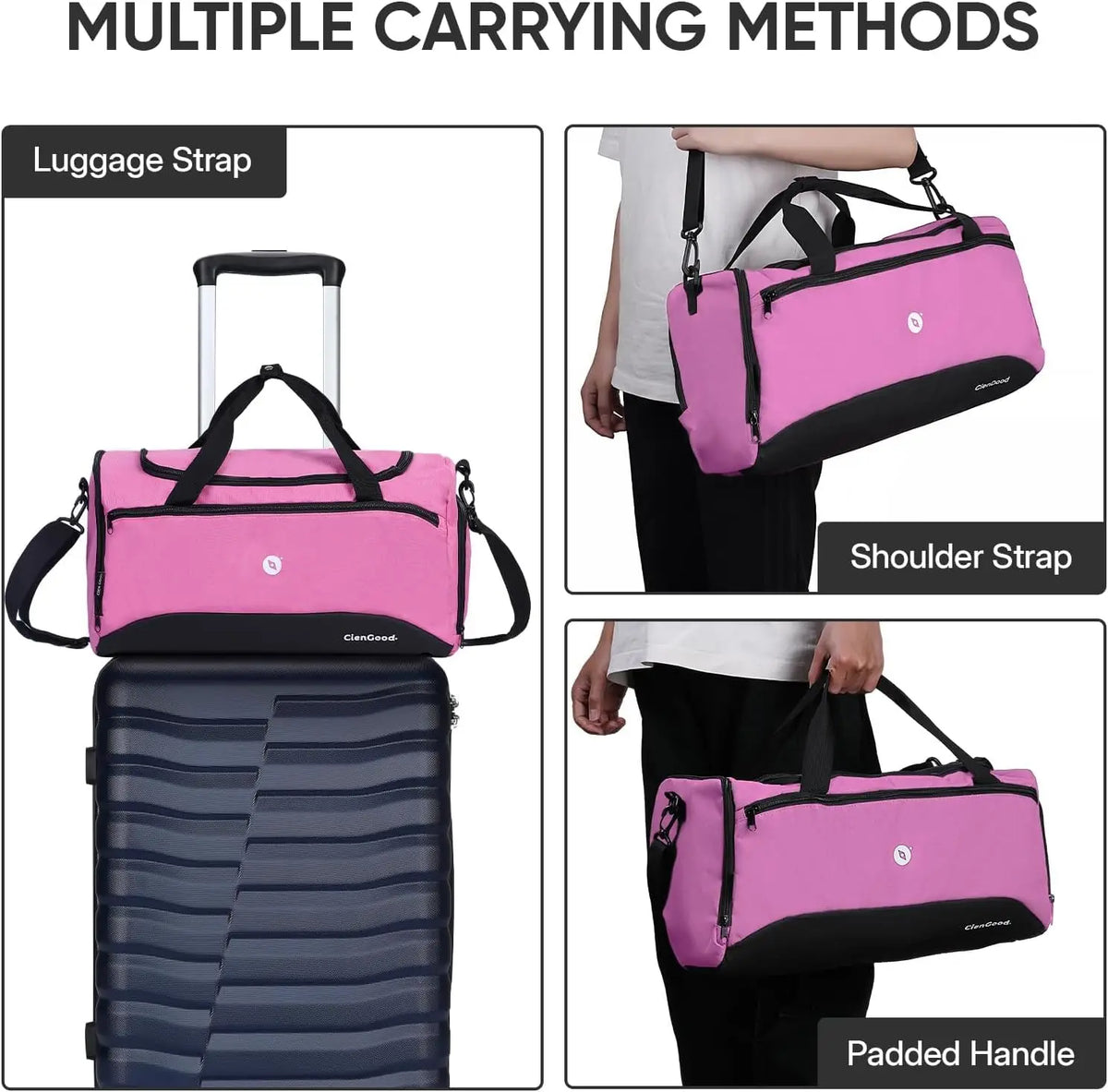 Unisex Sports Travel Bag With Wet Dry Separation For Yoga