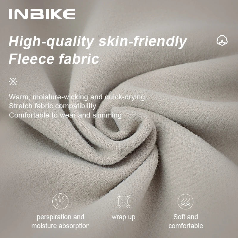 INBIKE Winter Fleece Cycling Jersey and Padded Bib Pants Set