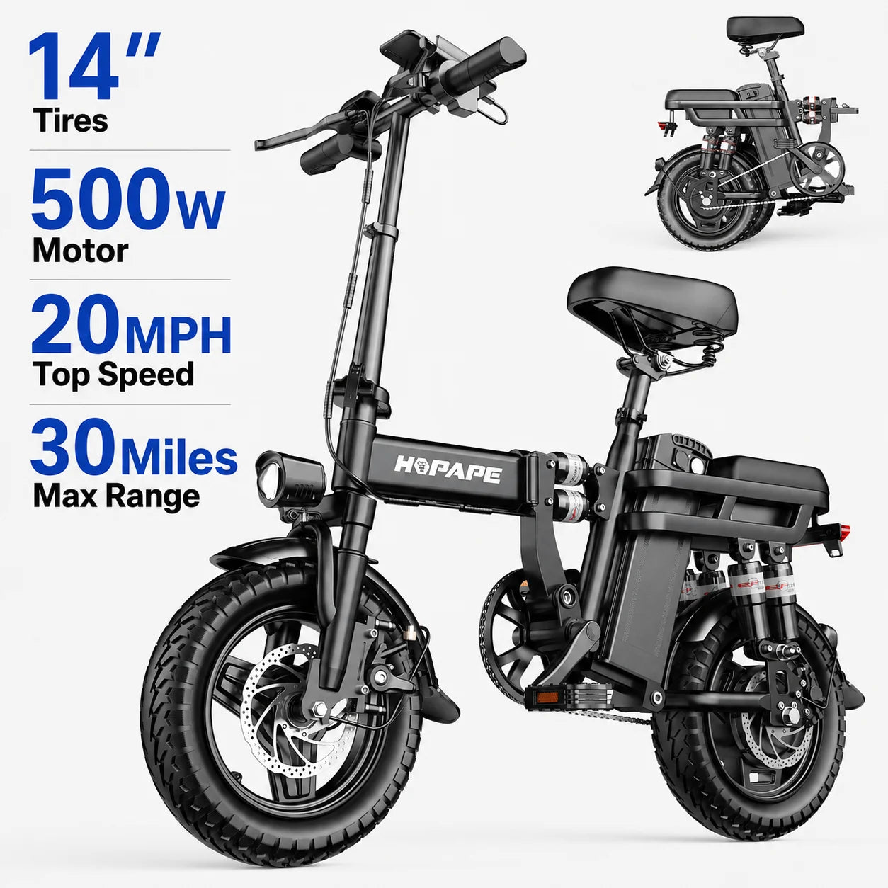 Electric Bike for Adults 1500W Peak, 34MPH 26" Fat Tire Ebike, 48V 15Ah Long Range Battery, All-Terrain Mountain Commuter E-Bike