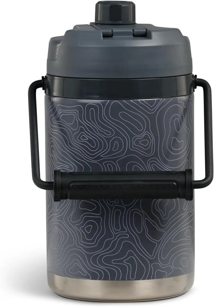 54 Ounce Insulated Sports Water Bottle and Beverage Cooler, Large Capacity Hydration Jug for Athletes