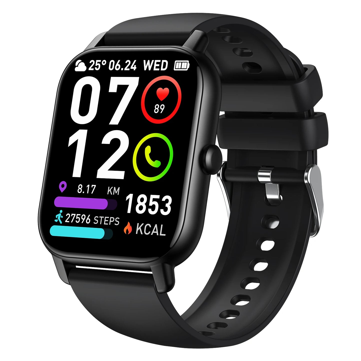 LaNikar P66D Smart Watch Health Monitoring Bluetooth Fitness Tracker