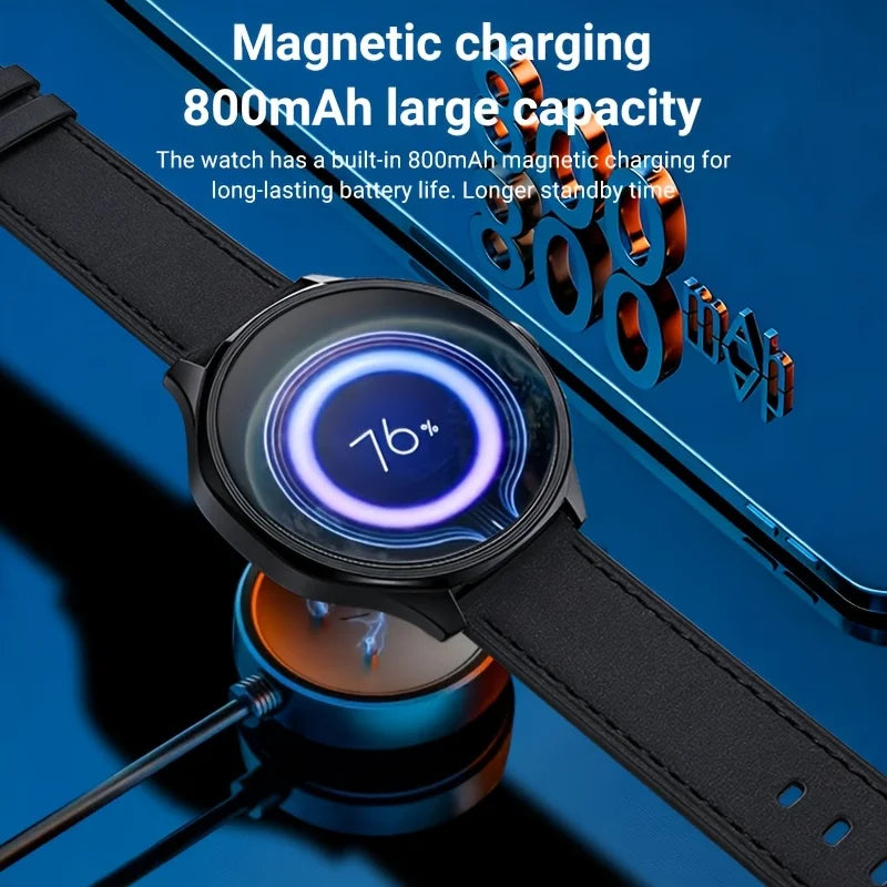 Android 4G SIM Smartwatch, Large 1.73-inch AMOLED Display, 3 GB RAM + 32 GB Storage for Men and Women, Rotating Camera, Wi-fi, GPS, 800 MAh Battery, Activity Tracker