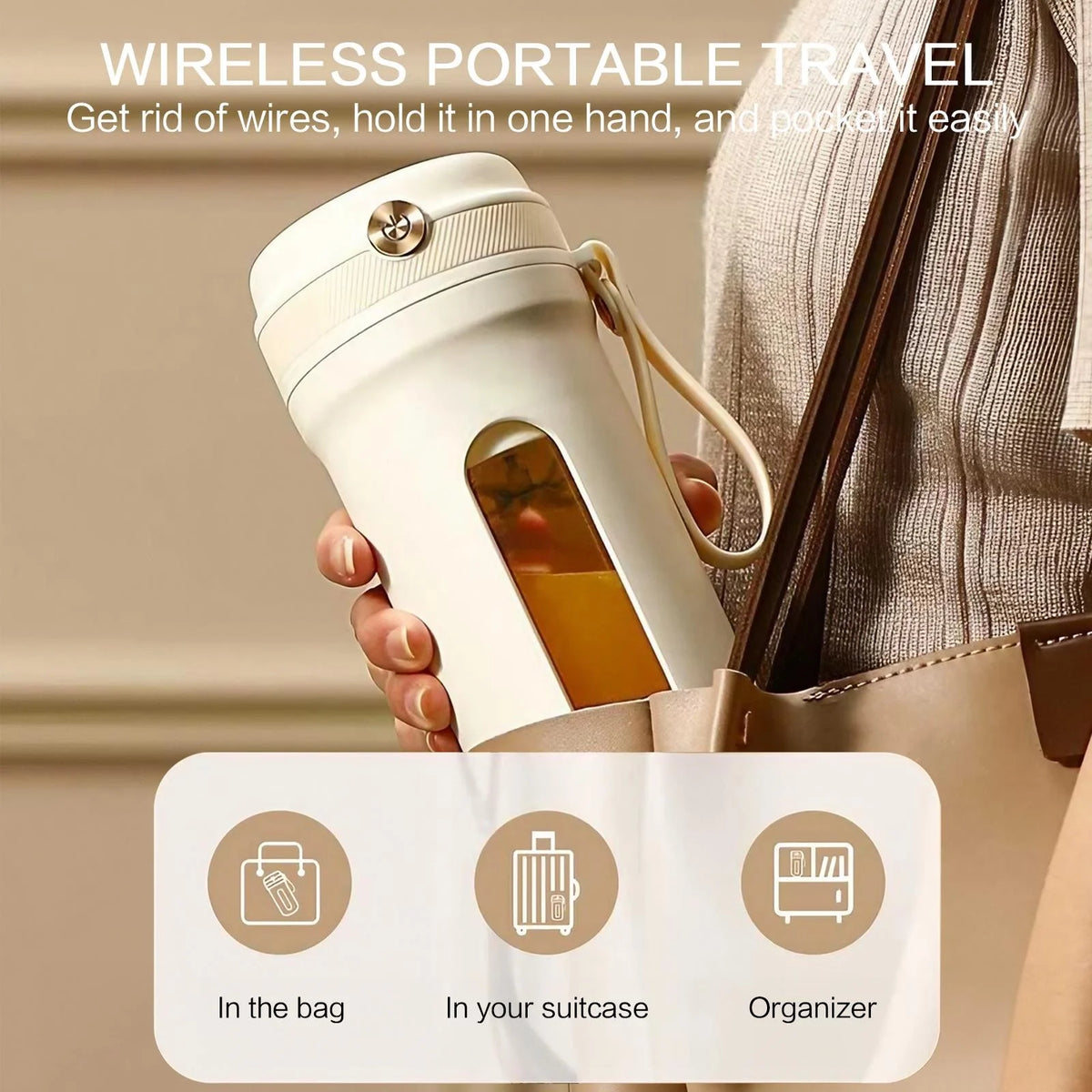 STONEGO USB Rechargeable Portable Juicer Cup for Smoothies