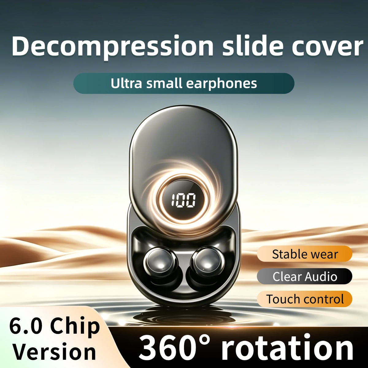 Shuke Sleep Earbuds Wireless Bluetooth Noise Canceling Headphones