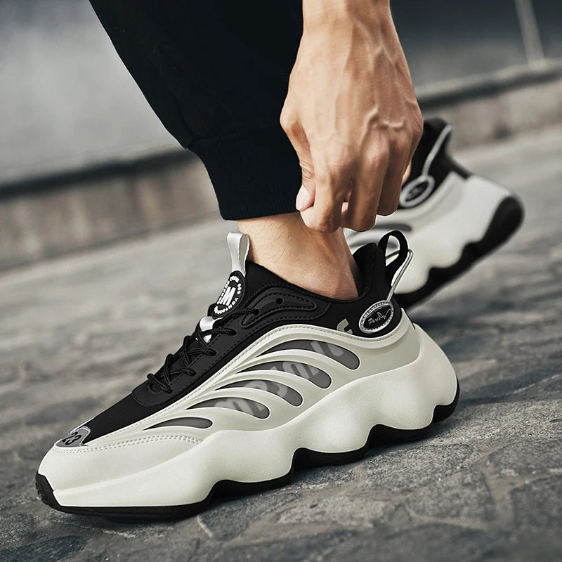 Lexsan Men Breathable Casual Sneakers Lace Up Shoes