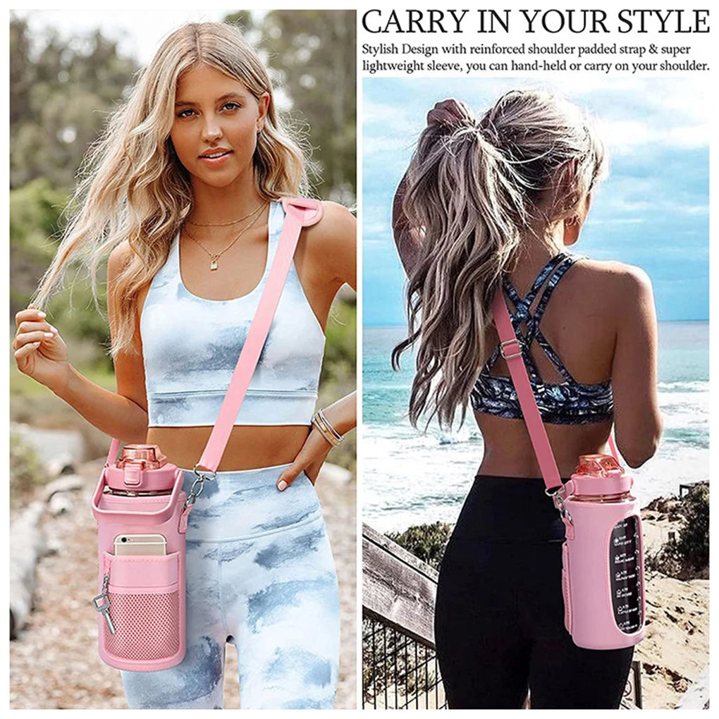 Universal Insulated Flask Sleeve With Phone Holder
