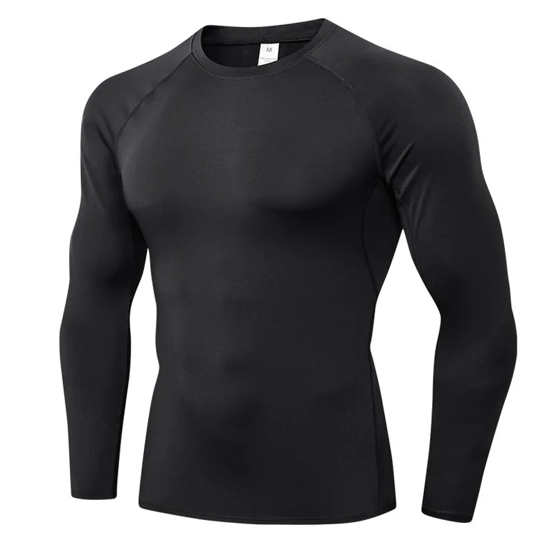 Breathable Polyester Long Sleeve Compression Shirt For Workout